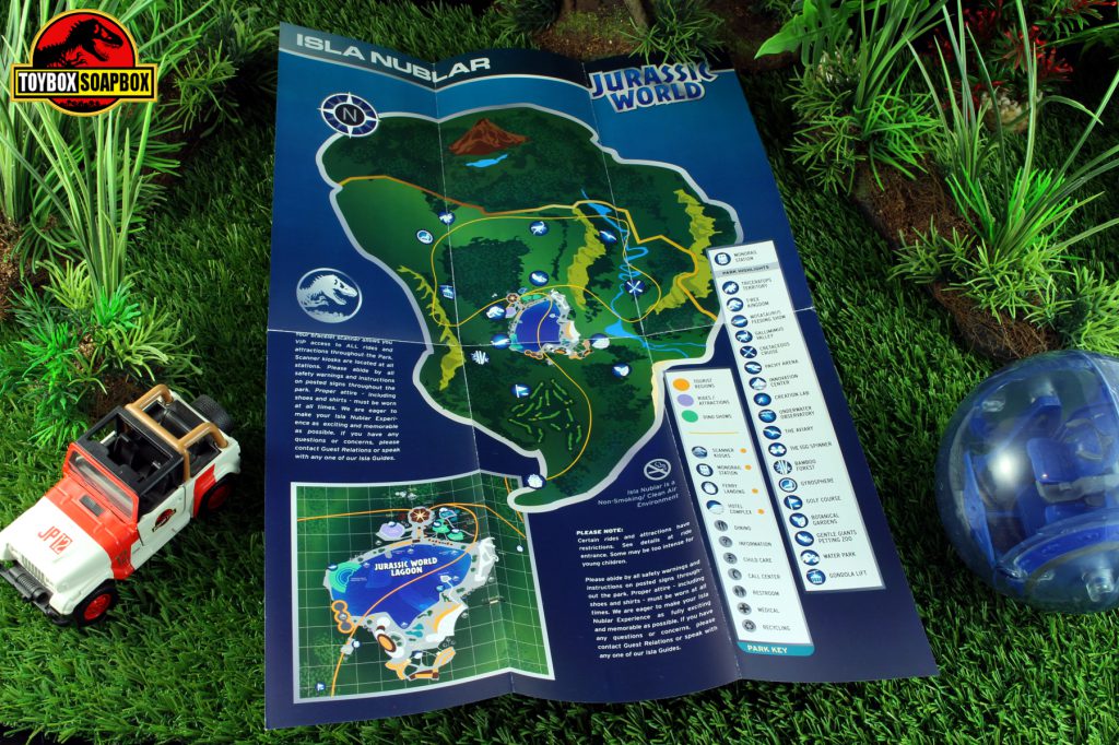 Jurassic world park map