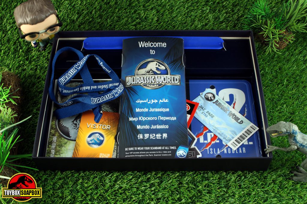 doctor collector jurassic world welcome kit deluxe contents