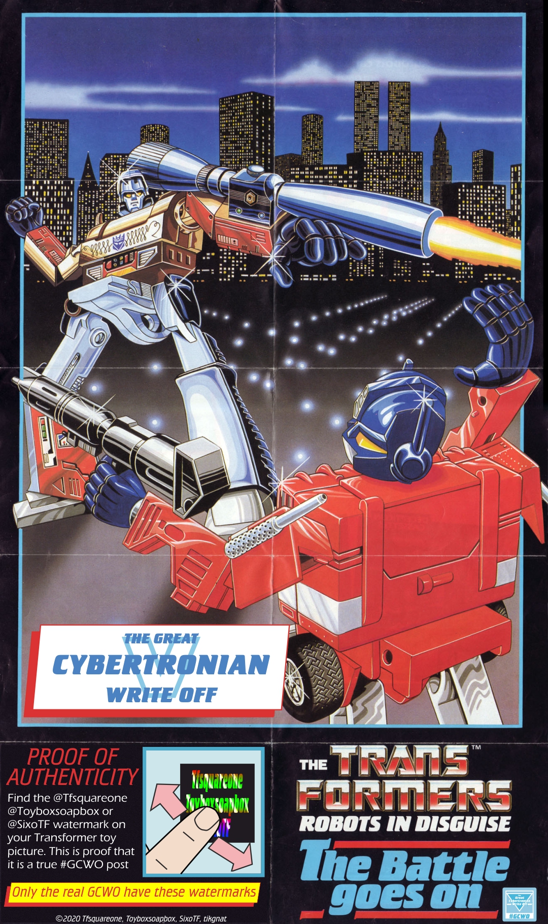 Roundup The Great Cybertronian Write Off. 1984 Wrap Up Toybox